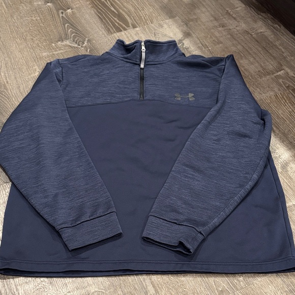 Under Armour Other - Under Armour Mens Size L Navy Coldgear Loose Fit Quarter Zip